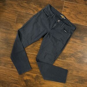 Lucky Brand low rise Y2K navy straight crop jeans size 4/27